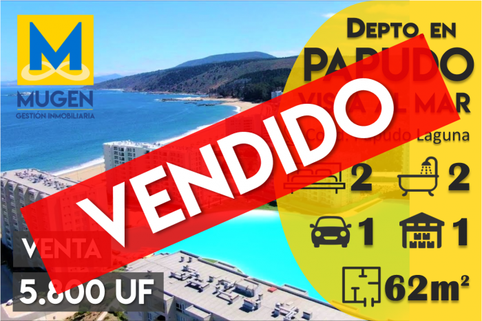 VENDIDO - Departamento en Papudo con vista al mar !
