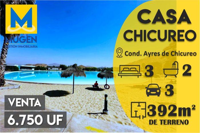 EN VENTA - Casa con patio en Condominio Ayres de Chicureo