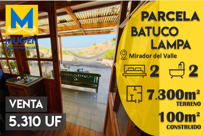 EN VENTA - Gran parcela en Batuco con acogedora casa